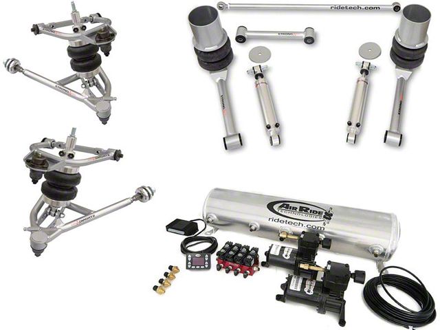Full Size Chevy Complete Shockwave Level 2 Suspension Package, Ride Tech, 1967-1970