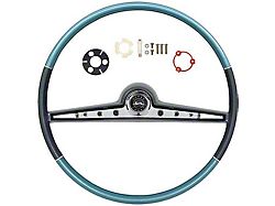 Complete Steering Wheel Kit, Blue, Impala SS (1962 Biscayne; 1962 Impala)