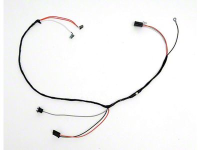Full Size Chevy Console Wiring Harness, With Manual Transmission & Console Mounted Clock, 1965