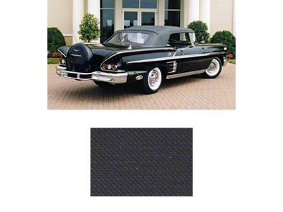 Full Size Chevy Convertible Top, Black, Impala, 1958