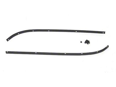 Full Size Chevy Convertible Top Header Strips, 1961-1964 (Impala Convertible)