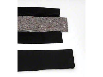 Full Size Chevy Convertible Top Pads, Black, 1958-1960 (Impala Convertible)
