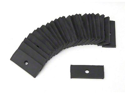Full Size Chevy Convertible Top Pinch Rail Pad Set, 1958-1964 (Impala Convertible)