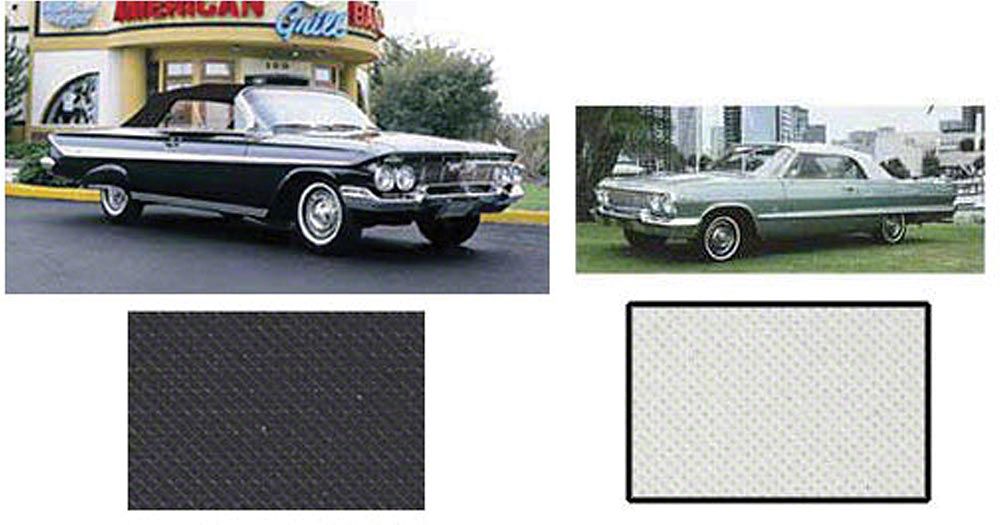 Ecklers Full Size Chevy Convertible Top, With Pads & Plastic