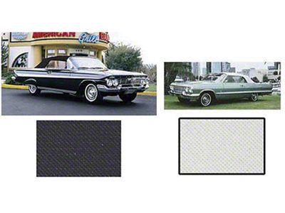 Full Size Chevy Convertible Top, With Pads & Plastic Window, Impala, 1961-1964 (Impala Convertible)