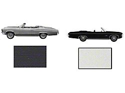 Full Size Chevy Convertible Top, With Pads & Plastic Window, Impala, 1965-1970 (Impala Convertible)