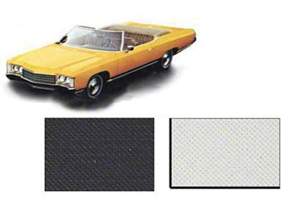 Full Size Chevy Convertible Top, With Pads & Plastic Window, Impala 1971-1975 (Impala Convertible)