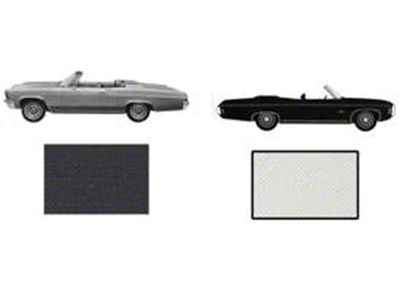 Full Size Chevy Convertible Top With Pads & Tinted Glass Window, Impala, 1965-1970 (Impala Convertible)