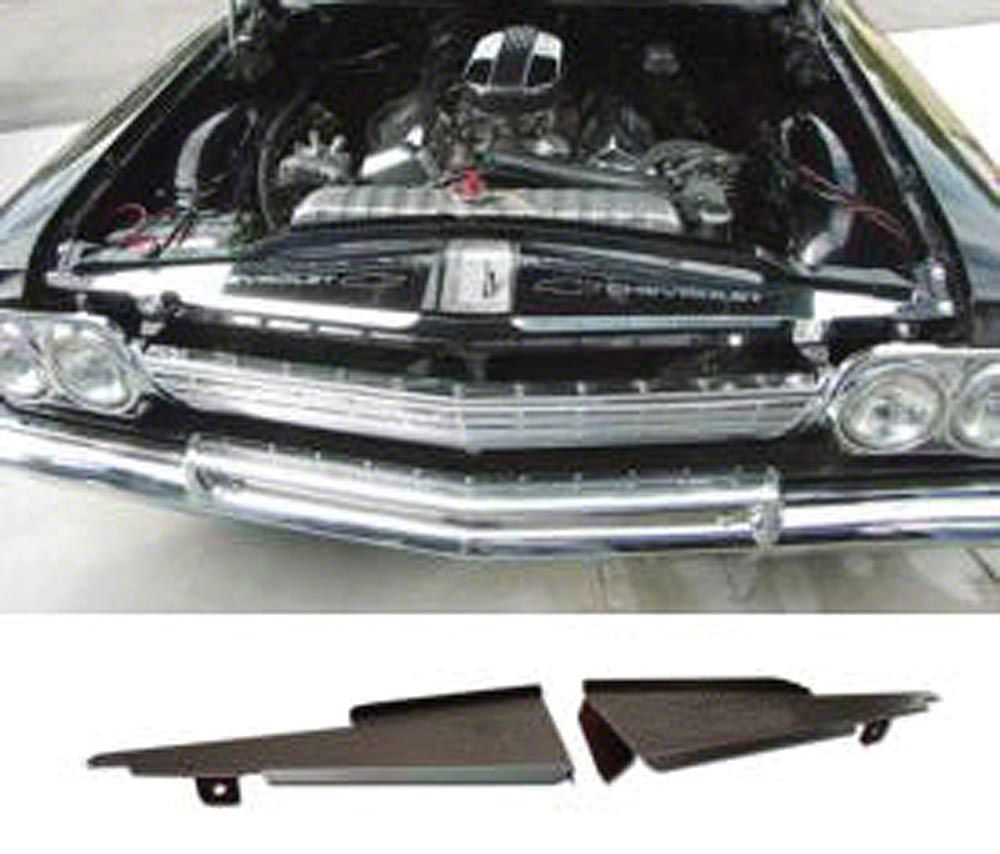 Ecklers Full Size Chevy Core Support Filler Panels, Polish