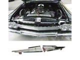 Full Size Chevy Core Support Filler Panels, Polished, 1962-1964