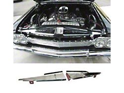 Full Size Chevy Core Support Filler Panels, Polished, 1962-1964 