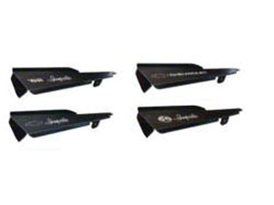 Full Size Chevy Core Support Filler Panels, Polished With Logo/Design, 1961