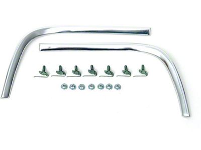 Full Size Chevy Corner Cove Moldings, Rear 2-Door, 1967