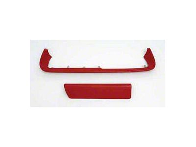 Full Size Chevy Dash Pad Set, Red, 1961-1962