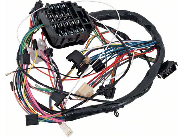 Full Size Chevy Dash Wiring Harness, With Column Shift Automatic Transmission & Air Conditioning, 1969
