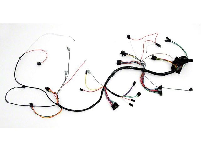 Full Size Chevy Dash Wiring Harness, With Column Shift Automatic Transmission & Warning Lights, 1964