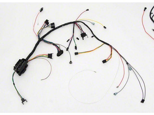 Full Size Chevy Dash Wiring Harness, With Column Shift Automatic Transmission & Warning Lights, 1965