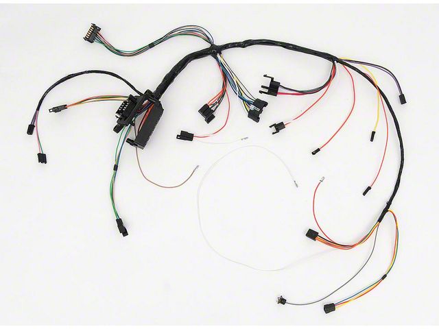 Full Size Chevy Dash Wiring Harness, With Column Shift Automatic Transmission & Warning Lights, 1967