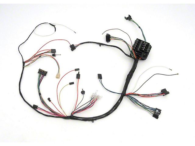 Full Size Chevy Dash Wiring Harness, With Column Shift Automatic Transmission & Warning Lights, 1968