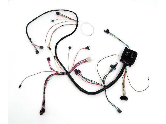 Full Size Chevy Dash Wiring Harness, With Console AutomaticTransmission & Factory Gauges, 1968