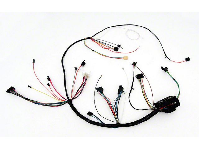 Full Size Chevy Dash Wiring Harness, With Console Manual Transmission& Factory Gauges, 1968