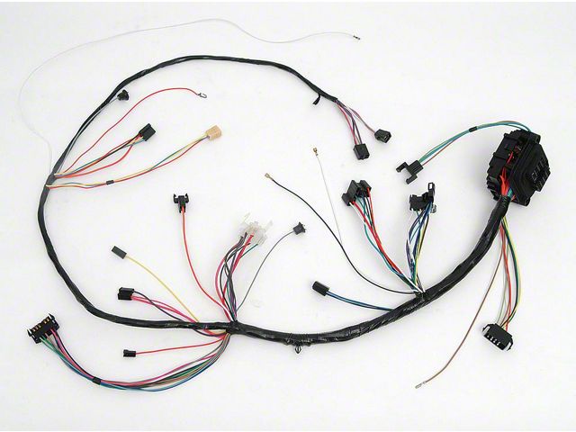Full Size Chevy Dash Wiring Harness, With Console Shift Automatic Transmission & Warning Lights, 1968