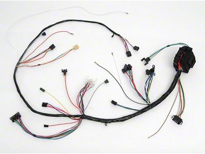Full Size Chevy Dash Wiring Harness, With Console Shift Automatic Transmission & Warning Lights, 1968