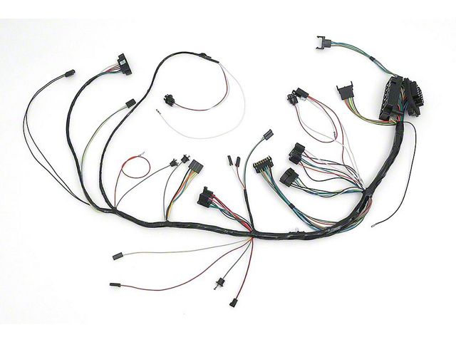 Full Size Chevy Dash Wiring Harness, With Console Shift Manual Transmission & Air Conditioning, 1966