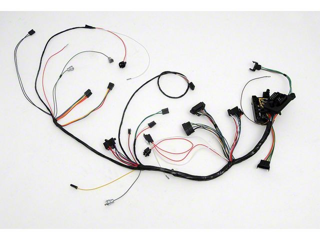 Full Size Chevy Dash Wiring Harness, With Console Shift Manual Transmission & Factory Gauges, 1965