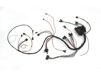 Full Size Chevy Dash Wiring Harness, With Console Shift Manual Transmission & Warning Lights, 1967