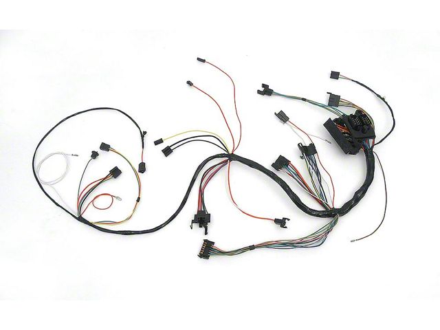 Full Size Chevy Dash Wiring Harness, With Console Shift Manual Transmission & Warning Lights, 1967