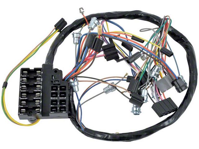 Full Size Chevy Dash Wiring Harness, For Cars With Manual Transmission, Biscayne, 1961