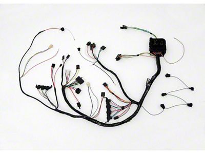 Full Size Chevy Dash Wiring Harness, With Column Shift Automatic Transmission & Clock, 1969