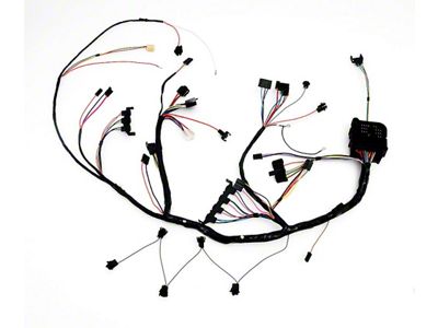 Full Size Chevy Dash Wiring Harness, With Column Shift Manual Transmission & Clock, 1970