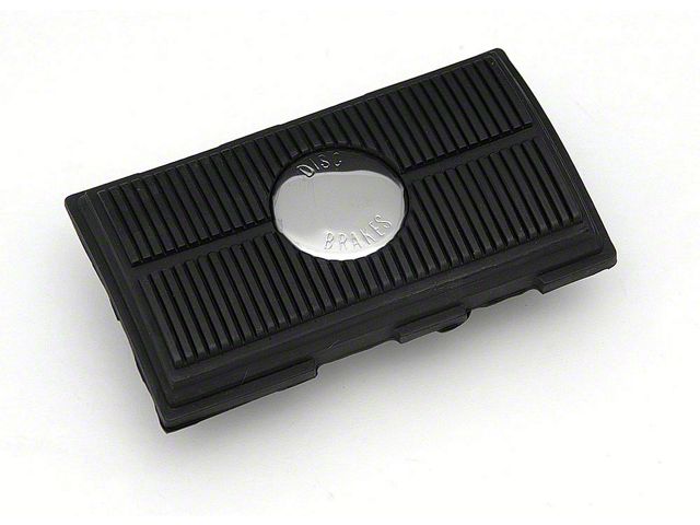 Full Size Chevy Disc Brake Pedal Pad, Automatic Transmission, For Deluxe Interior, 1965-1970