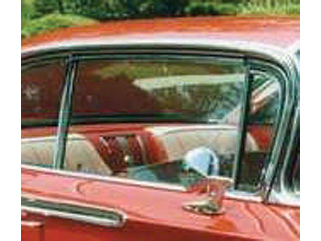 Full Size Chevy Door Glass, Clear, Non-Date Coded, Convertible, 1959-1960 (Impala Convertible)