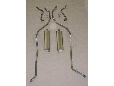 Full Size Chevy Dual Aluminized Exhaust System, 348ci, 1959