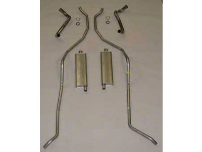 Full Size Chevy Dual Aluminized Exhaust System, High Performance, 348ci, 1959