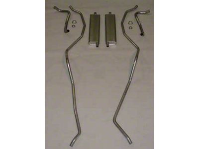 Full Size Chevy Dual Aluminized Exhaust System, Small Block, 1959
