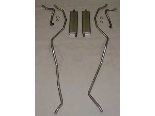 Full Size Chevy Dual Exhaust System, Aluminized, Small Block, Wagon &El Camino, 1959