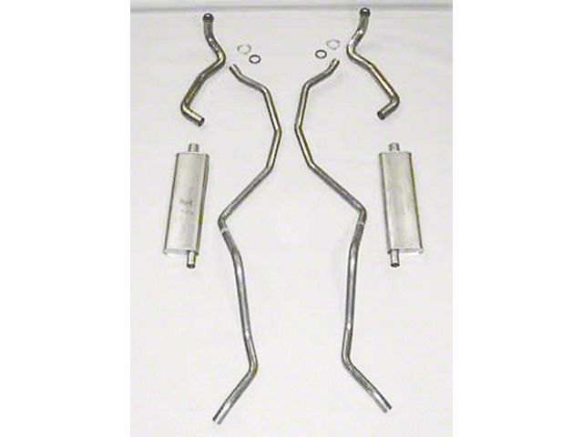 Full Size Chevy Dual Exhaust System, Big Block, 396 & 427ci, Aluminized, 1965-1966