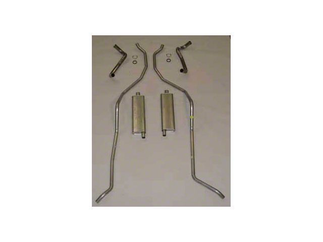 Full Size Chevy Dual Exhaust System, Stainless Steel, 348 High Performance, 1959