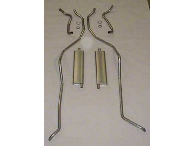 Full Size Chevy Dual Exhaust System, Stainless Steel, 348ci, 1959