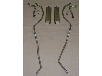Full Size Chevy Dual Exhaust System, Stainless Steel, SmallBlock, 1959