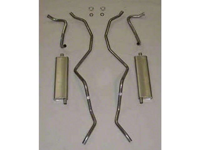 Full Size Chevy Dual Exhaust System, Stainless Steel, SmallBlock, 1960-1964