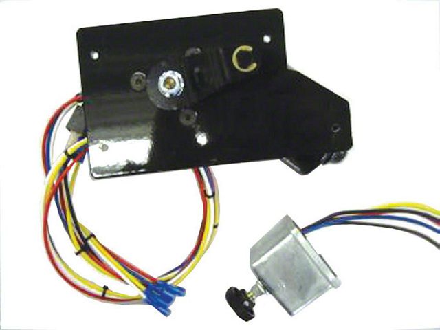 Full Size Chevy Electric Wiper Motor, Replacement, With Delay Switch,1960