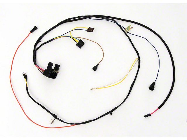 Full Size Chevy Engine Wiring Harness, V8 396ci & 427ci, With Warning Lights, 1969