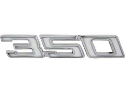 Full Size Chevy Fender Emblems, Front, 350ci, 1969-1970