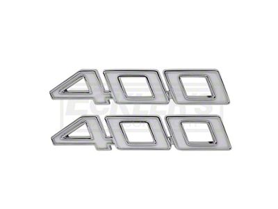 Full Size Chevy Fender Emblems, Front, 400ci, 1970-1972