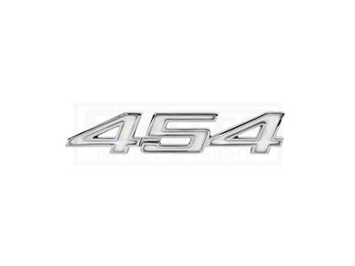 Full Size Chevy Fender Emblems, Front, 454ci, 1970-1974